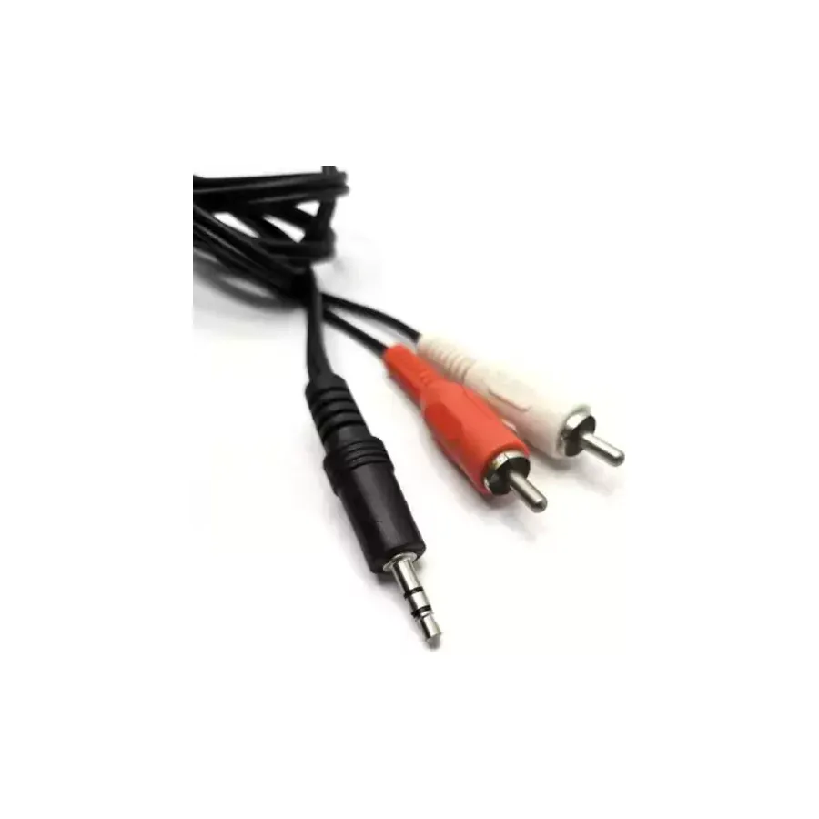 Cabo P2 Estéreo x 2 RCA 1,5m - Áudio 3,5mm
